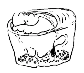 🤍 41ff8393 gato, pão, dormindo, desenho animado, animal de estimação, animal telegram sticker