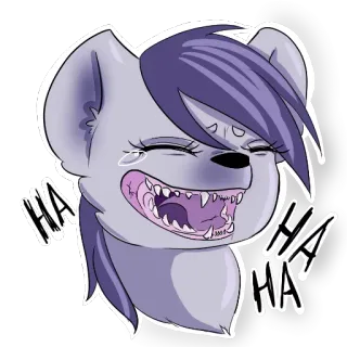 Sweet_hyena (@Valeria_fills_art) telegram stickers