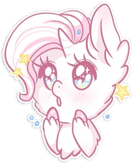 😍 34a30aa1 sticker, pony, cartoon, cute, sparkle, kawaii telegram sticker
