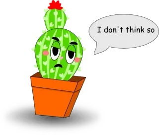 The Cute Cactus :: @mino8mino telegram stickers