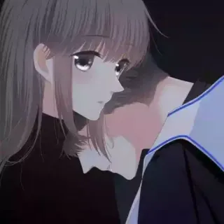 💕 1e6a9ee9 Anime, Couple, Romance, Fille, Garçon whatsapp sticker