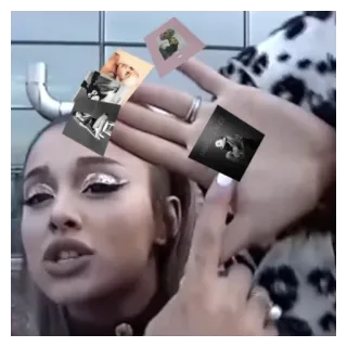 💧 5a977f86 Ariana Grande cantante pop, celebridad, músico, entretenimiento telegram sticker