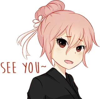 👋 bae1f6a7 SEE YOU~ アニメ, 漫画, カートゥーン, さようなら, 別れ, またね, 挨拶 telegram sticker