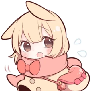 ✋️ 8d3208c3 Animé, Dessin animé, Mignon, Kawaii, Personnage, Autocollant telegram sticker