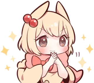 ✨ b276c557 Anime, Manga, Mignon, Kawaii, Chibi, Dessin animé, Étincelles telegram sticker