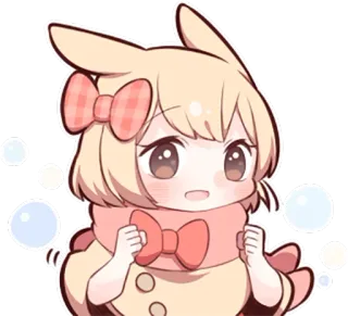 ✊ c56b3160 Anime, Kawaii, Mignon, Personnage, Chibi, Dessin animé telegram sticker