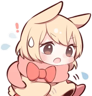 😮 f5e87876 Anime, Dessin animé, Mignon, Kawaii, Autocollant, Animal, Personnage telegram sticker
