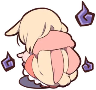 😨 10943273 słodki, anime, chibi, kawaii, kreskówka, stylizowane telegram sticker