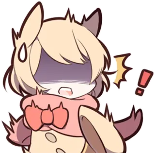 😱 79636b9c słodkie, anime, kreskówka, zszokowany, kawaii, animowane, naklejka telegram sticker