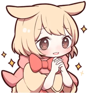 ✨ 842c5b6a kawaii, anime, słodkie, brokat, chibi, manga telegram sticker