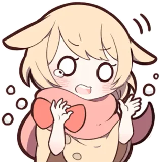 😱 90af808e Anime, Chibi, Słodkie, Kreskówka, Naklejka, Kawaii, Postać, Animowane telegram sticker