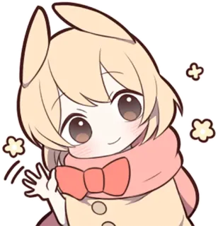 👋 a0db4acf Anime, Kawaii, Słodkie, Kreskówka, Animacja, Naklejka telegram sticker