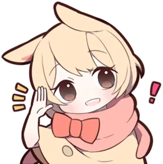 👌 a567d53e Anime, Słodkie, Kawaii, Naklejka, Kreskówka, Postać telegram sticker