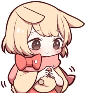 😅 c98434a6 Anime, Kawaii, Słodkie, Naklejka, Kreskówka, Chibi telegram sticker