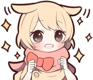 ✨ d295723b Chibi, Słodkie, Kawaii, Brokat, Anime, Manga, Naklejka telegram sticker