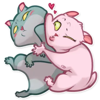 😘 5828df41 แมว, ลูกแมว, น่ารัก, การ์ตูน, สัตว์, หัวใจ, ความรัก telegram sticker