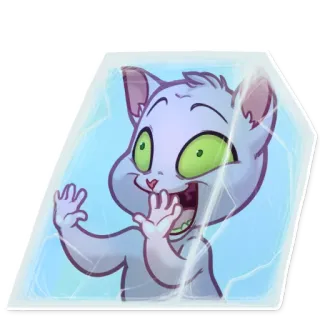 ⛄ eaf1c6ff แมว, การ์ตูน, โฟรเซน, น้ำแข็ง, สัตว์, ตัวละคร telegram sticker