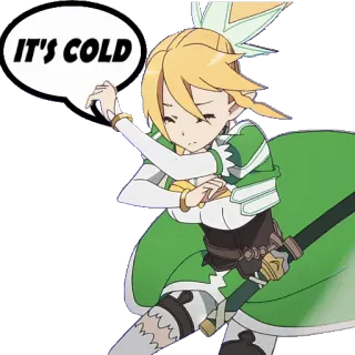 💨 2502fa17 IT'S COLD anime, kartun, dingin, cuaca, ekspresi, gadis telegram sticker