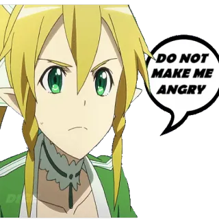 😤 51527125 DO NOT MAKE ME ANGRY Anime, Marah, Peringatan, Meme telegram sticker