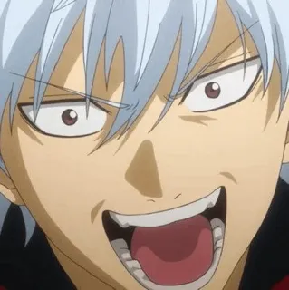 💣 38677f26 Gintoki Sakata Gintama anime, character, funny, face, gintama, gintoki telegram sticker