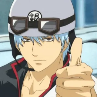 💣 3c59fb19 Gintoki Sakata Gintama 銀 anime, character, gintama, gintoki, manga telegram sticker