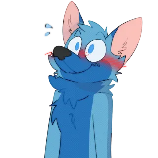 😳 c96b3e15 Dessin animé, Chien, Mignon, Animal, Autocollant telegram sticker