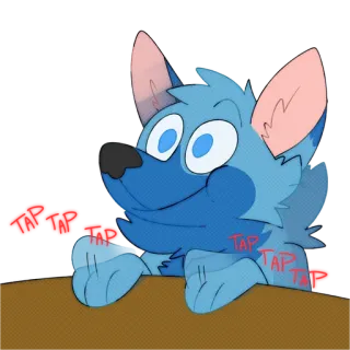 😬 e417b74d TAP TAP Dessin animé, Animal, Chien, Mignon, Poilu telegram sticker