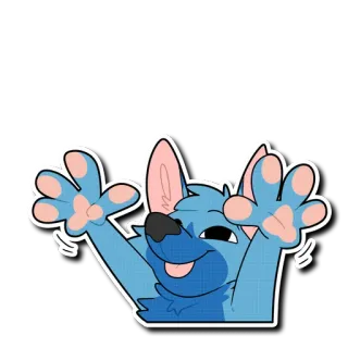 🤗 e573d954 Furry, Animal, Chien, Dessin animé, Joyeux, Mignon telegram sticker