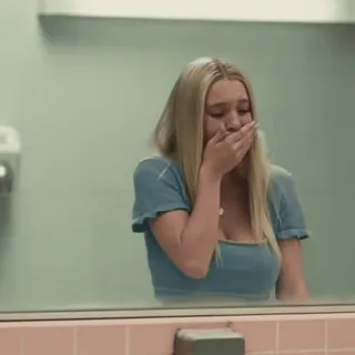 ✨ 3b7db1a2 triste, llorando, molesto, espejo, baño whatsapp sticker