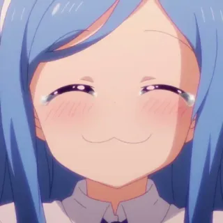 🌧 4a8aa293 Anime, Süß, Mädchen, Weinend, Fröhlich, Illustration telegram sticker