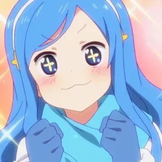 🌧 f014217c Anime, Mädchen, Niedlich, Lächelnd, Cartoon, Fröhlich telegram sticker