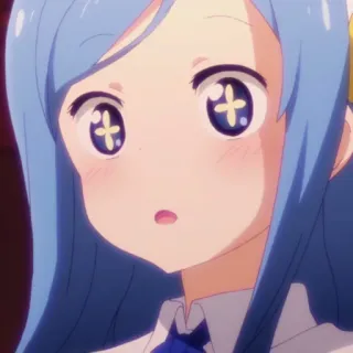 🦋 4b356e27 Anime, Lindo, Chica, Dibujos animados, Pelo azul, Chica anime telegram sticker