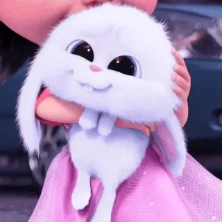 ⭐️ 91f37c5d Snowball The Secret Life of Pets rabbit, bunny, cute, animal, pet, animated whatsapp sticker