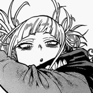 ❔ 02f76064 Himiko Toga My Hero Academia anime, manga, himiko toga, schurk, my hero academia, yandere, schattig telegram sticker