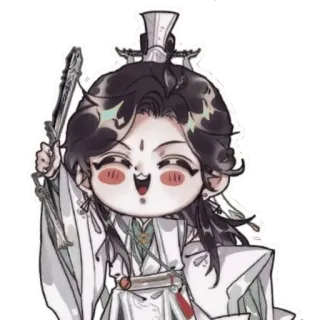 😄 e07c7982 personagem, ilustração, desenho animado, arte, asiático, chibi telegram sticker