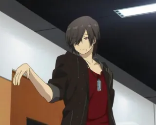 ☄ b5c0f36f 动漫, 角色, 男孩, 休闲 whatsapp sticker