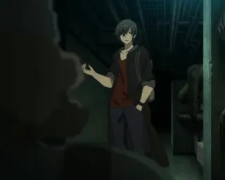 ☄ d1d69c46 动漫, 男孩, 漫画, 男性, 黑暗, 室内 whatsapp sticker