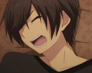 ☄ d36022ca 动漫, 睡觉, 人物, 棕色头发 whatsapp sticker