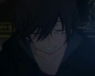 ☄ d41cf877 动漫, 角色, 黑暗, 连帽衫 whatsapp sticker