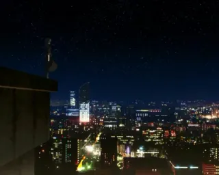 ☄ eecbd523 城市景观, 夜晚, 城市, 都市, 灯光, 天际线, 建筑 whatsapp sticker