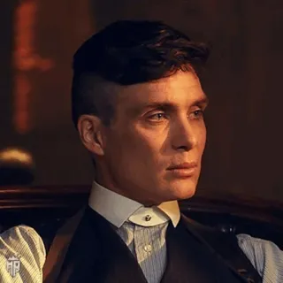🚬 15f04367 Tommy Shelby Peaky Blinders Томми Шелби, Острые козырьки, Киллиан Мёрфи, Гангстер, Портрет, Винтаж, 1920-е telegram sticker