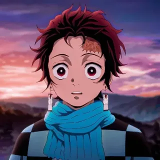 tanjiro kamado.🏮 :: @fStikBot whatsapp stickers