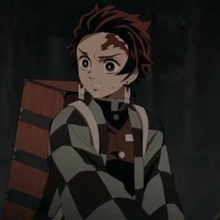 🀄 c886e6a7 Tanjiro Kamado Demon Slayer Аниме, Клинок, рассекающий демонов, Танджиро, Танджиро Камадо, Манга, Персонаж telegram sticker