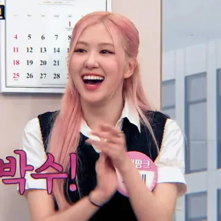 🍐 8e53cad6 박수!
핑크 koreanisch, Frau, pinke Haare, klatschen, glücklich, jubeln telegram sticker