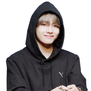 😊 5b6c9335 persona, sudadera con capucha, kpop, cantante, sonrisa, ídolo telegram sticker