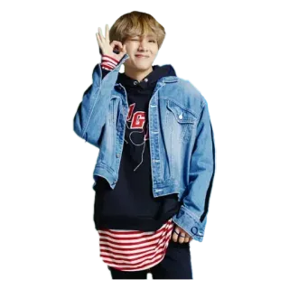 👌 02d6be08 k-pop, man, person, portrait, celebrity, ok gesture whatsapp sticker