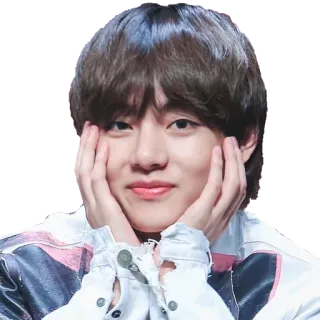 🤗 60a1d915 V kpop, v, bts, korean pop, idol, singer, celebrity whatsapp sticker