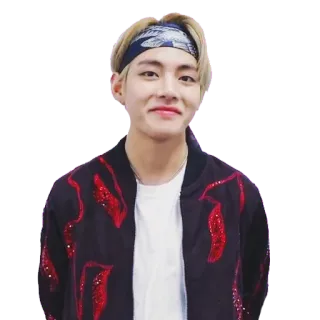 😊 75ecf8b9 V person, male, idol, singer, kpop, bangtan sonyeondan, bts, k-pop whatsapp sticker