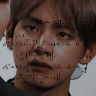 🐻 7db9285f μ = sin⁻¹ (1/M)
0=ρ₁₂²-2,
ρ₁₃''=2ν₂₃²+[ 2(1-μ) +μ(ρ₂₃²-ρ₁₃²-1) ]
 ρ₁₃
+[μ (1-2-1) ]
 ρό²
ρ₂₃''=2ν²₃+[ (1-4)(ρ₁₃²-ρ₂₃²-1)]
+
ρ₂₃
+ (1-μ)(1-ρ₂₃²)
 (2.5) 数学, 方程, 公式, 科学, 物理 telegram sticker