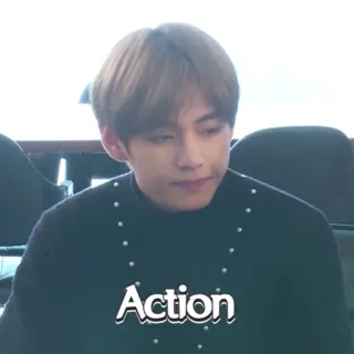 🔚 52bffcde Action aksi, teks, stiker, overlay, kata telegram sticker